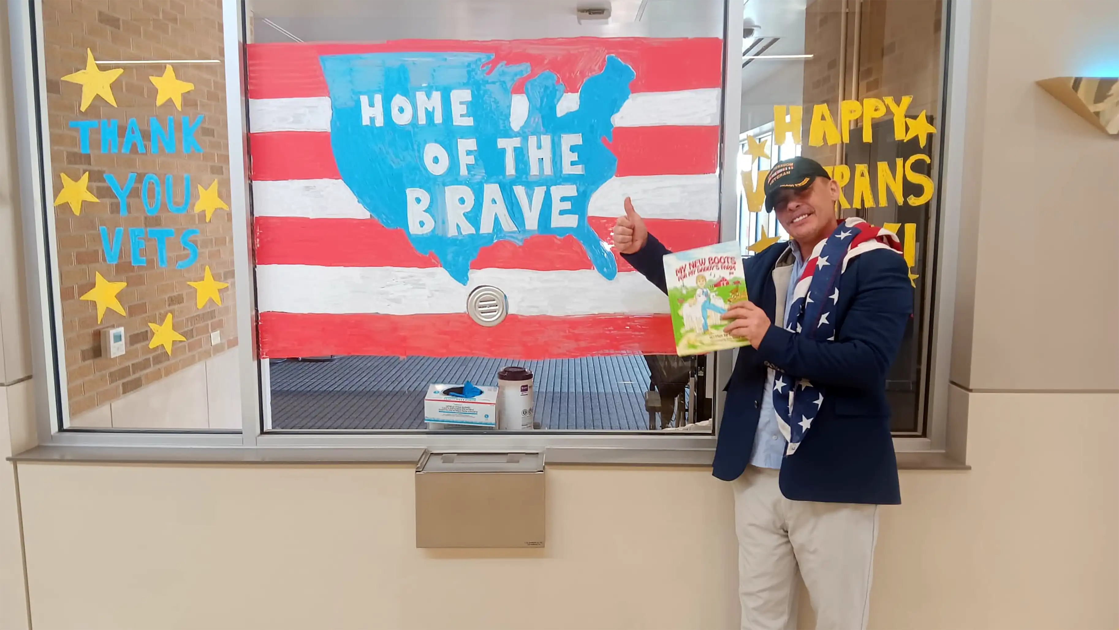 Author David Haave shares his patriotic Book for the nursing home VETS 2024